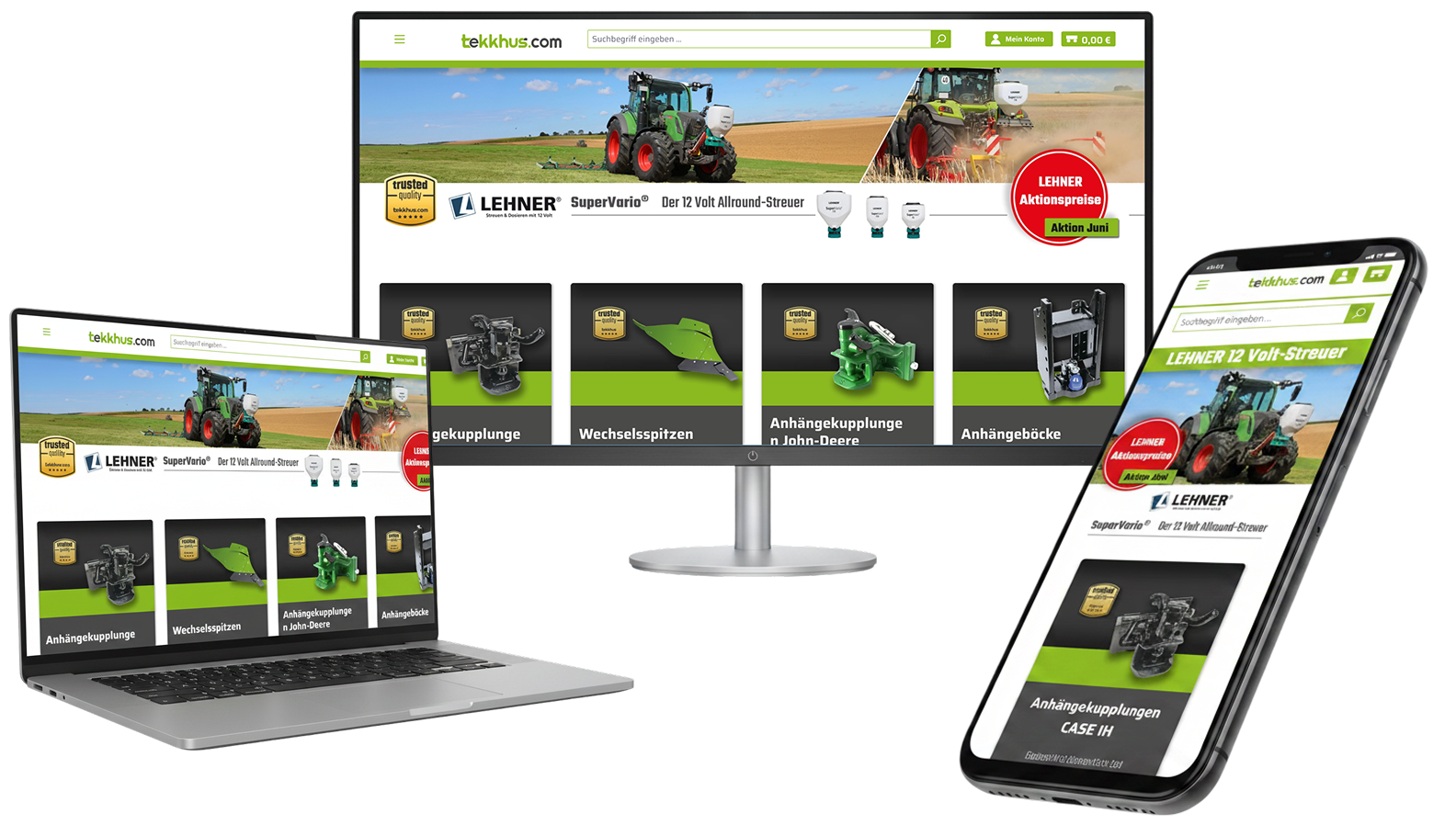 tekkhus onlineshop - Oberlenker und Zugmäuler für Landmaschinen